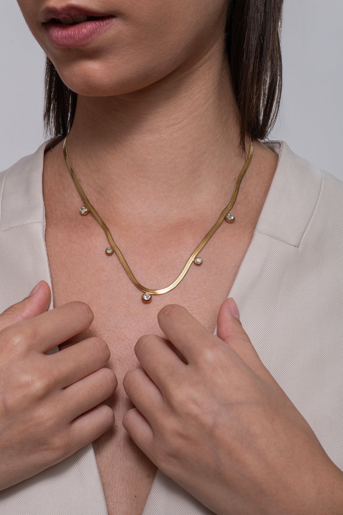 Spark Dot Necklace - 18K Gold Plated