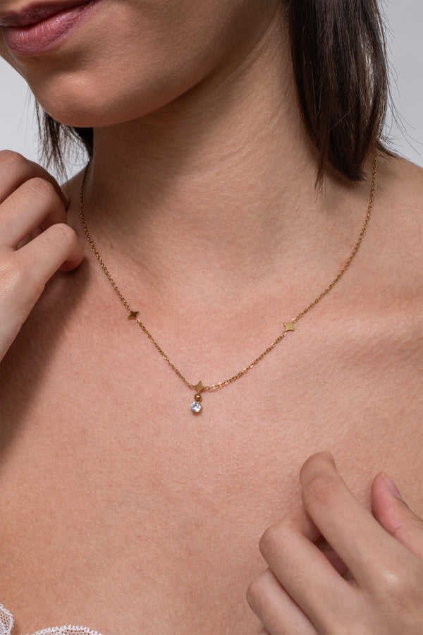 Nova Drop Necklace - 18K Gold Plated