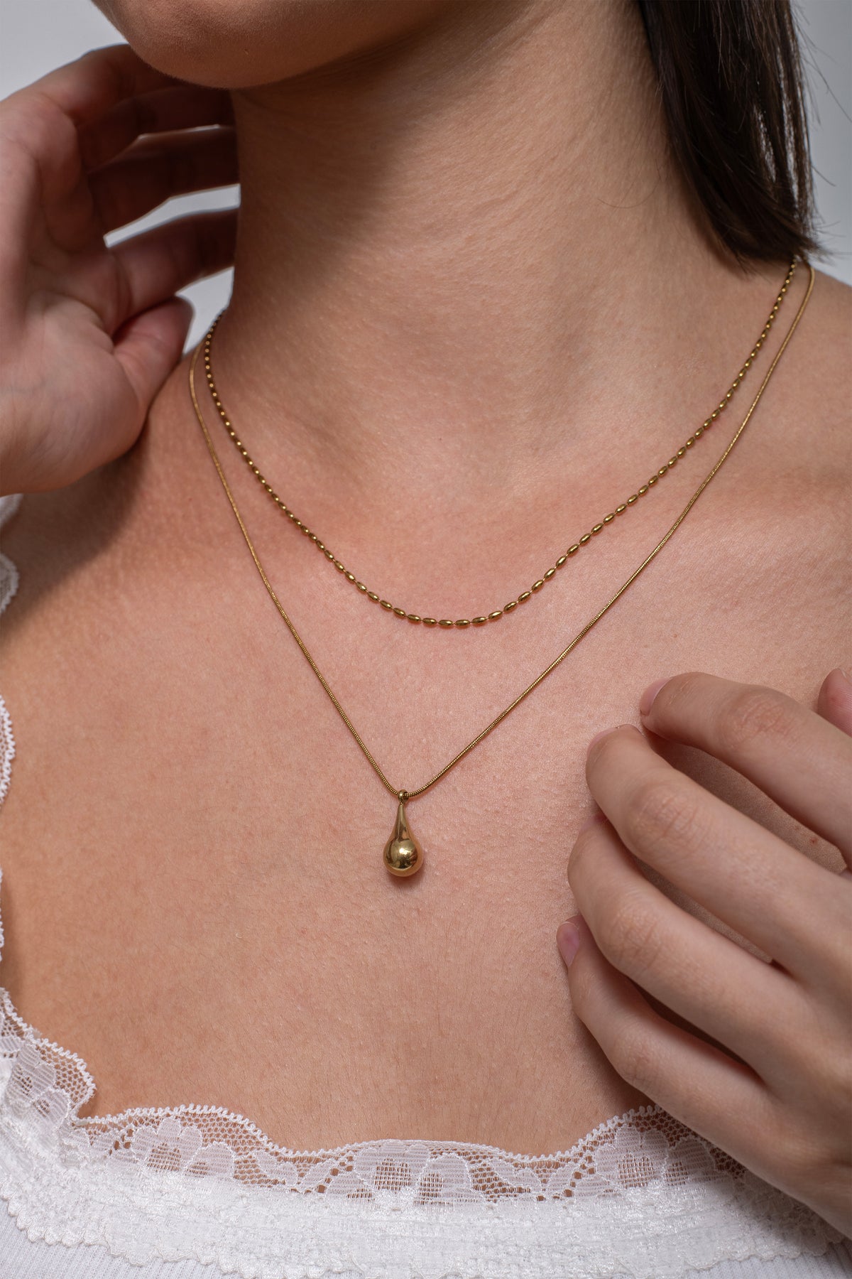 Lyra Layered Necklace - 18K Gold Plated image 3