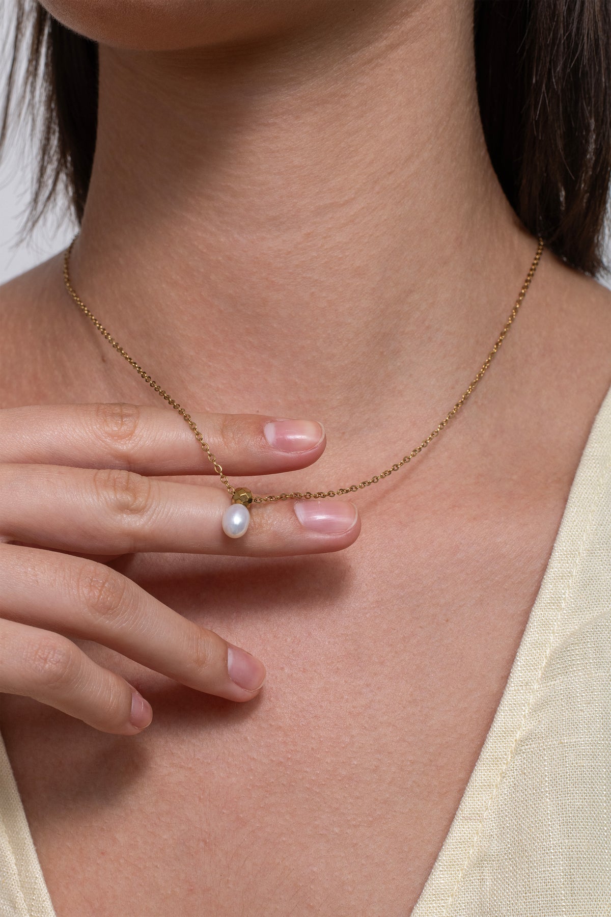 Serene Pearl Necklace - 18K Gold Plated