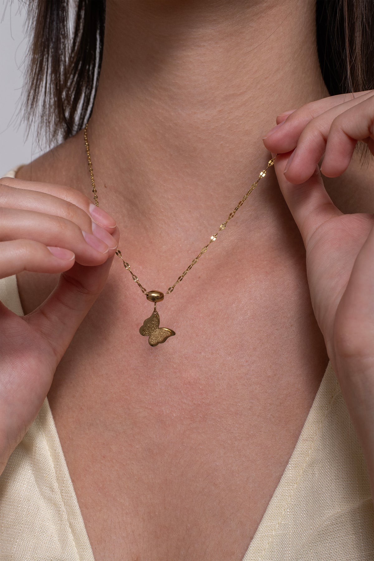 Flutter Necklace - 18K Gold Plated