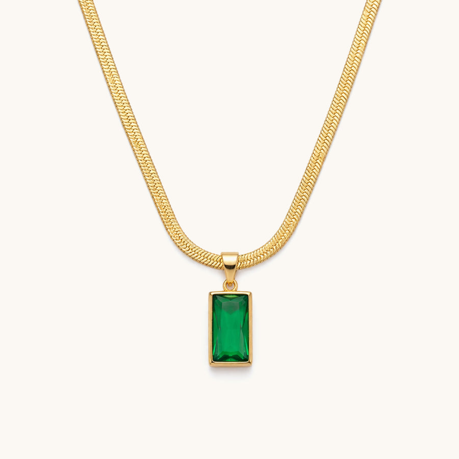 Emerald Isle Necklace - 18k Gold Plated image 1