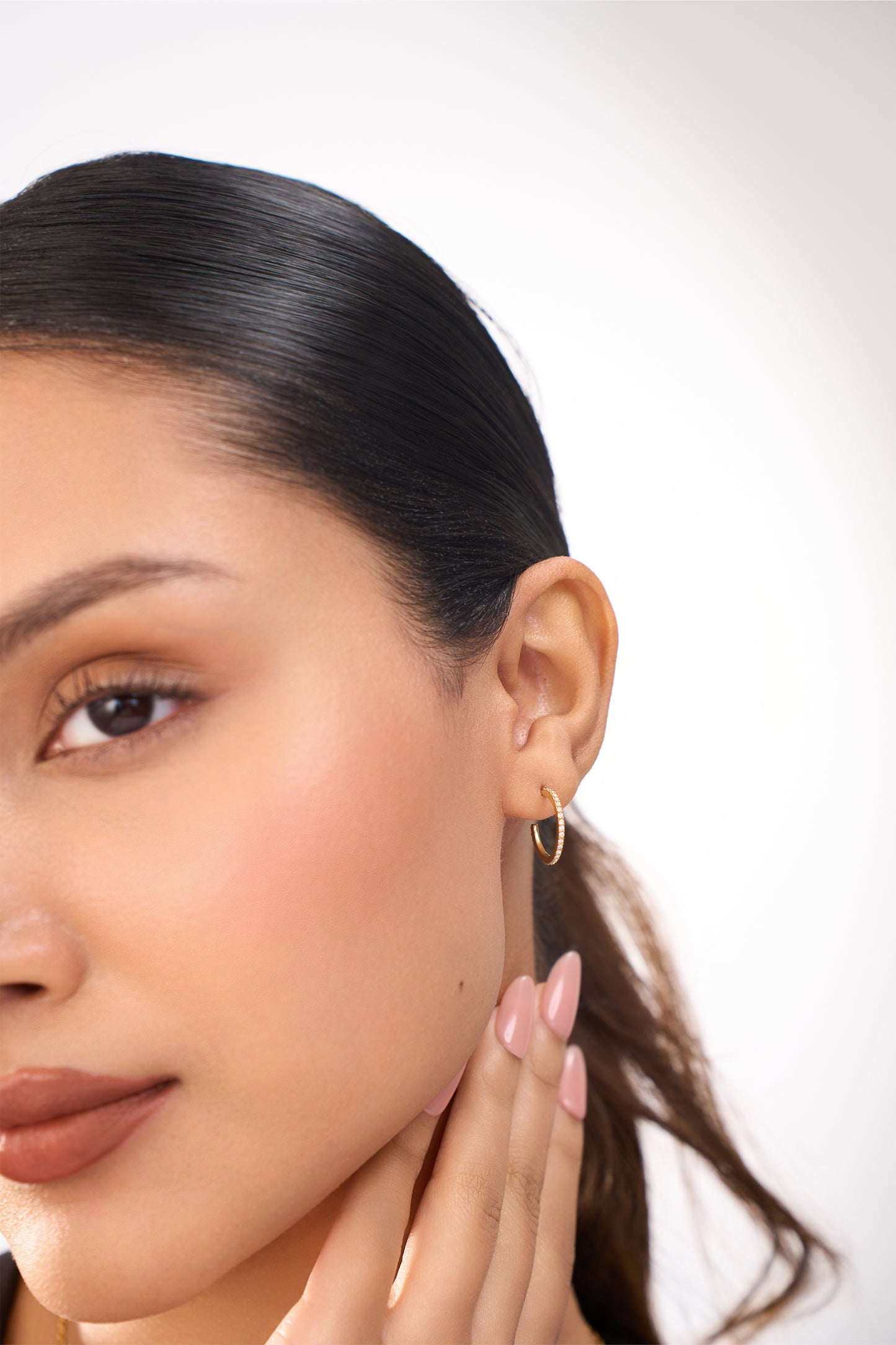 Classic Mini Diamond Hoops - 18K Gold Plated