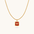 Carmine Necklace - 18k Gold Plated