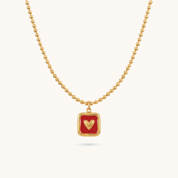 Carmine Necklace - 18k Gold Plated