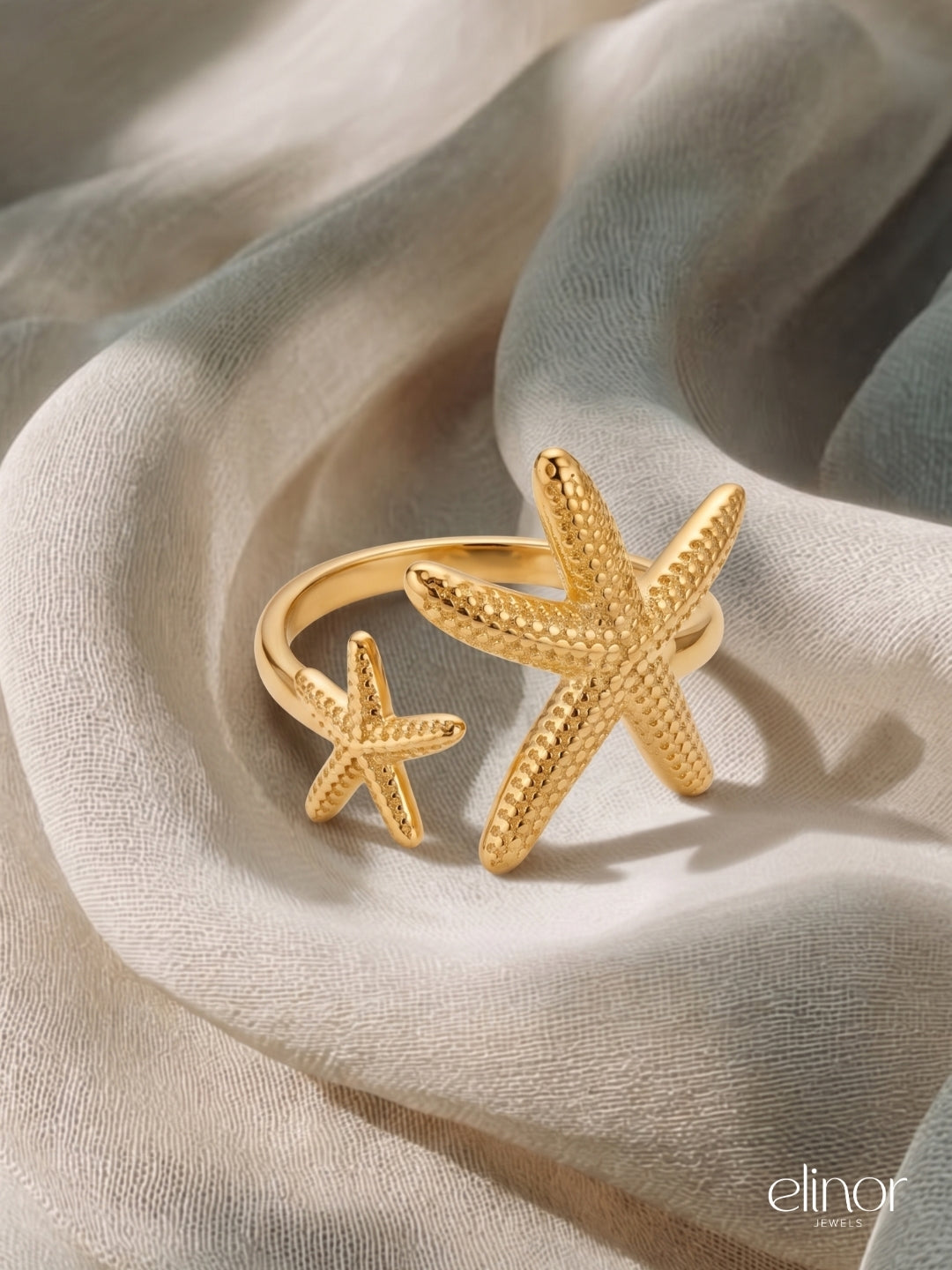 Starfish Ring – 18K Gold Plated image 2