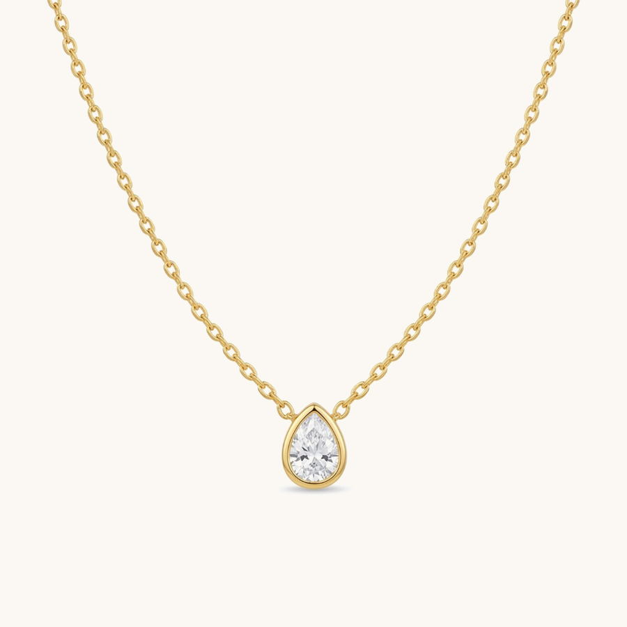 Lucid Drop Necklace - 18k Gold Plated image 1