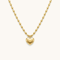 Rhythm Heart Necklace - 18k Gold Plated