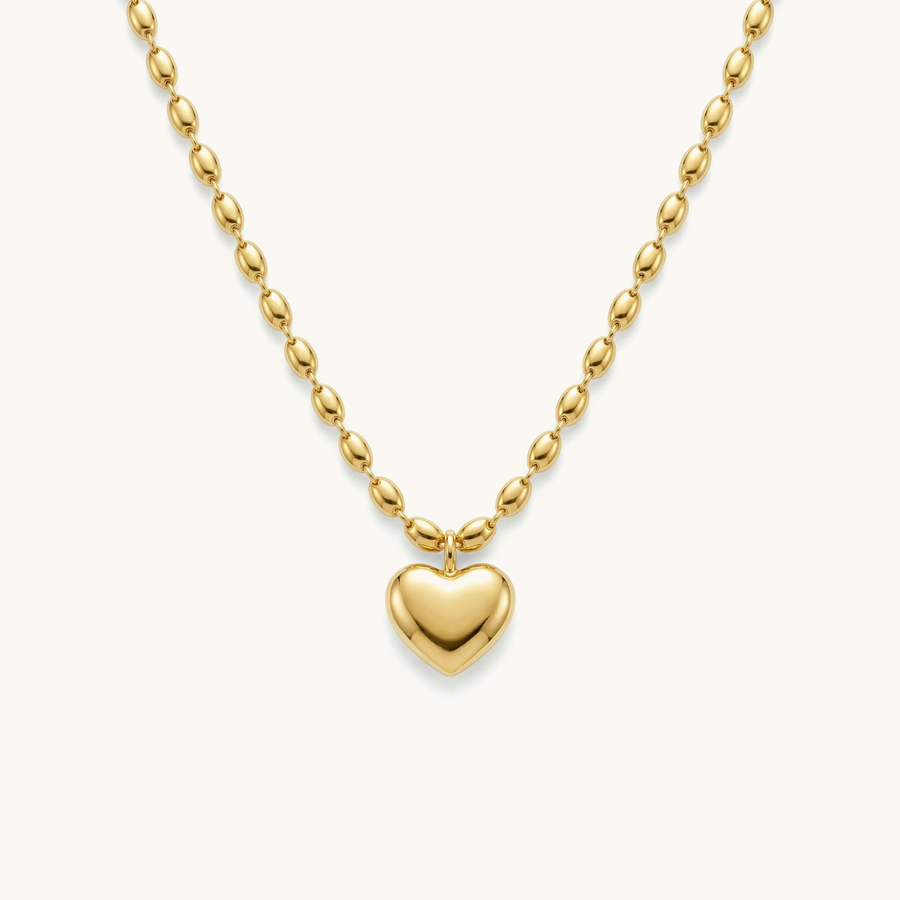 Rhythm Heart Necklace - 18k Gold Plated image 1
