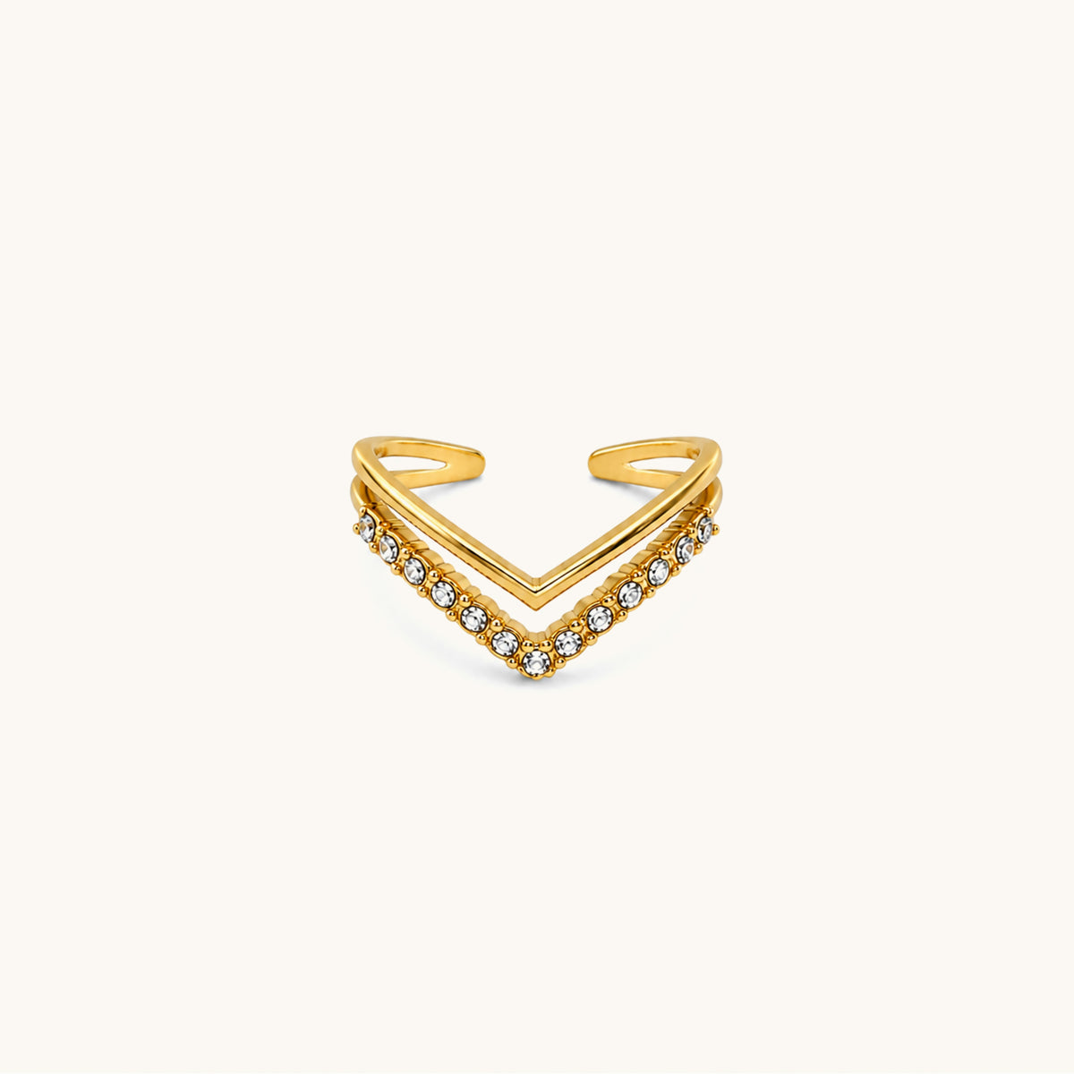 Peak Ring – 18K Gold Plated image 1