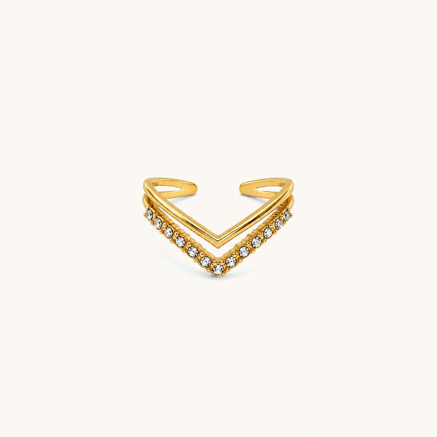 Peak Ring – 18K Gold Plated