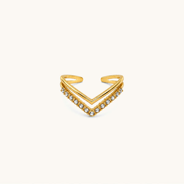 Peak Ring – 18K Gold Plated