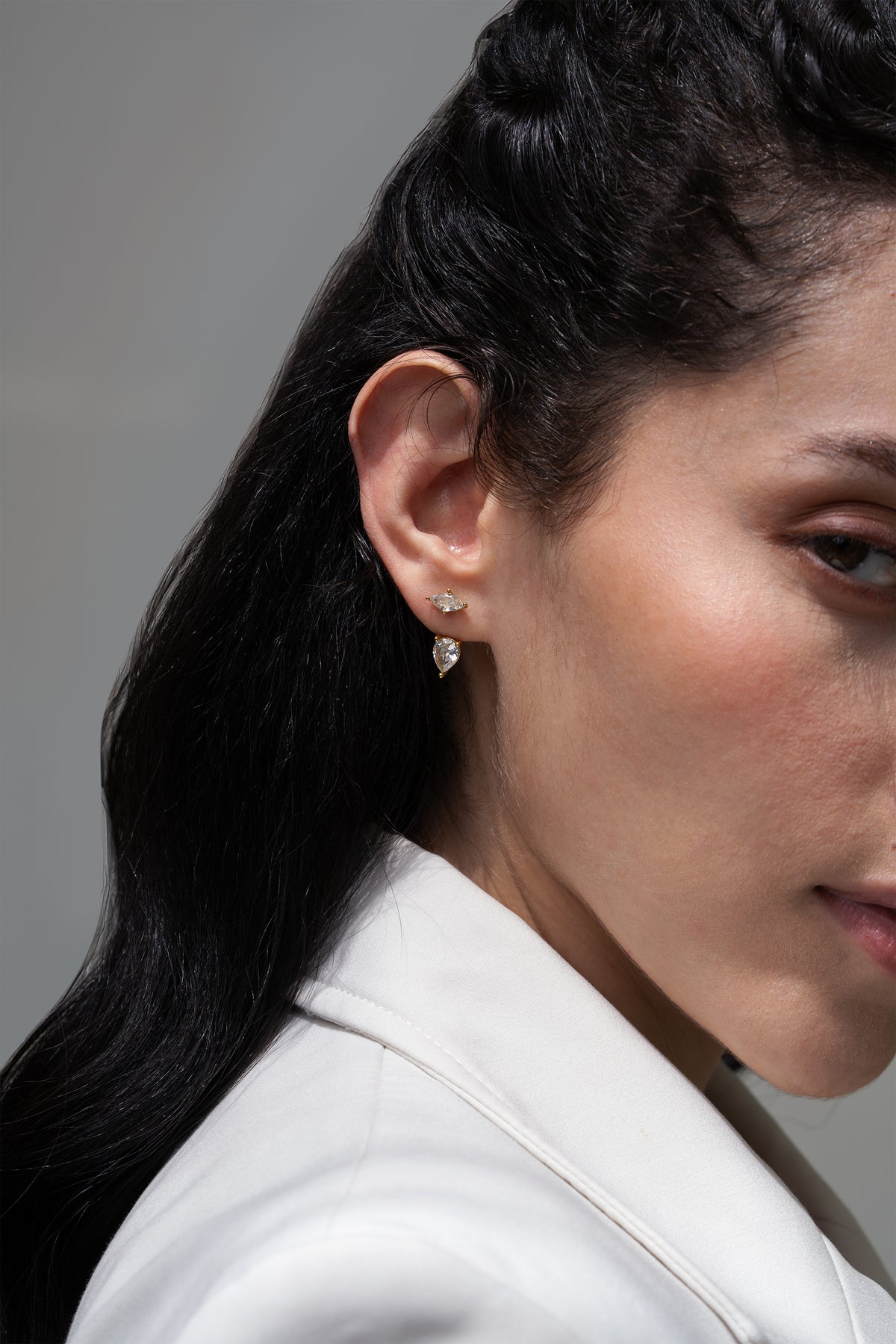 Rue Jacket Earrings - 18k Gold Plated image 3