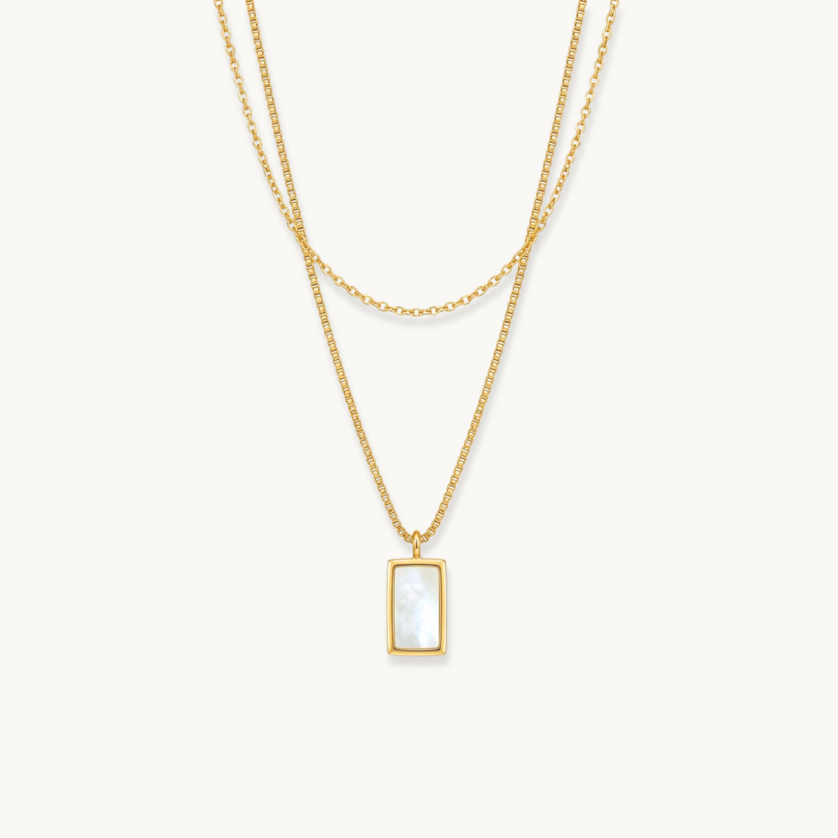 Remi Layered Necklace - 18k Gold Plated image 1