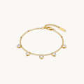 Dainty Heart Bracelet - 18k Gold Plated
