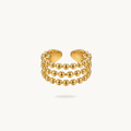 Trio Dot Ring - 18K Gold Plated