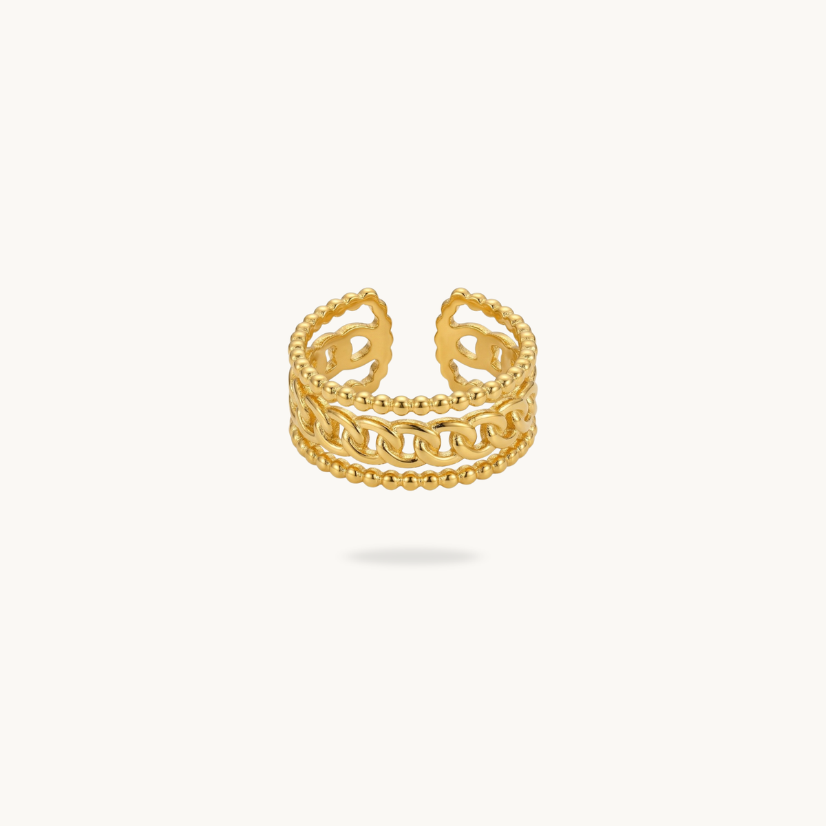 Helix Ring - 18K Gold Plated image 1