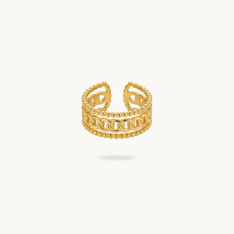 Helix Ring - 18K Gold Plated image 1