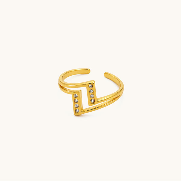 Vetra Ring – 18K Gold Plated