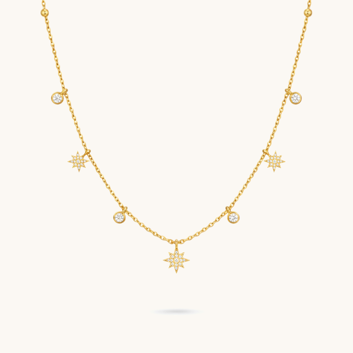 Chime Necklace -18K Gold Plated image 1