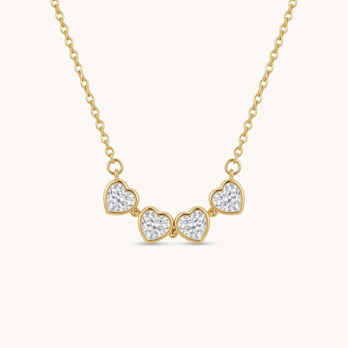 Crystal Clover 2-in-1 Magnetic Necklace - 18k Gold Plated image 2