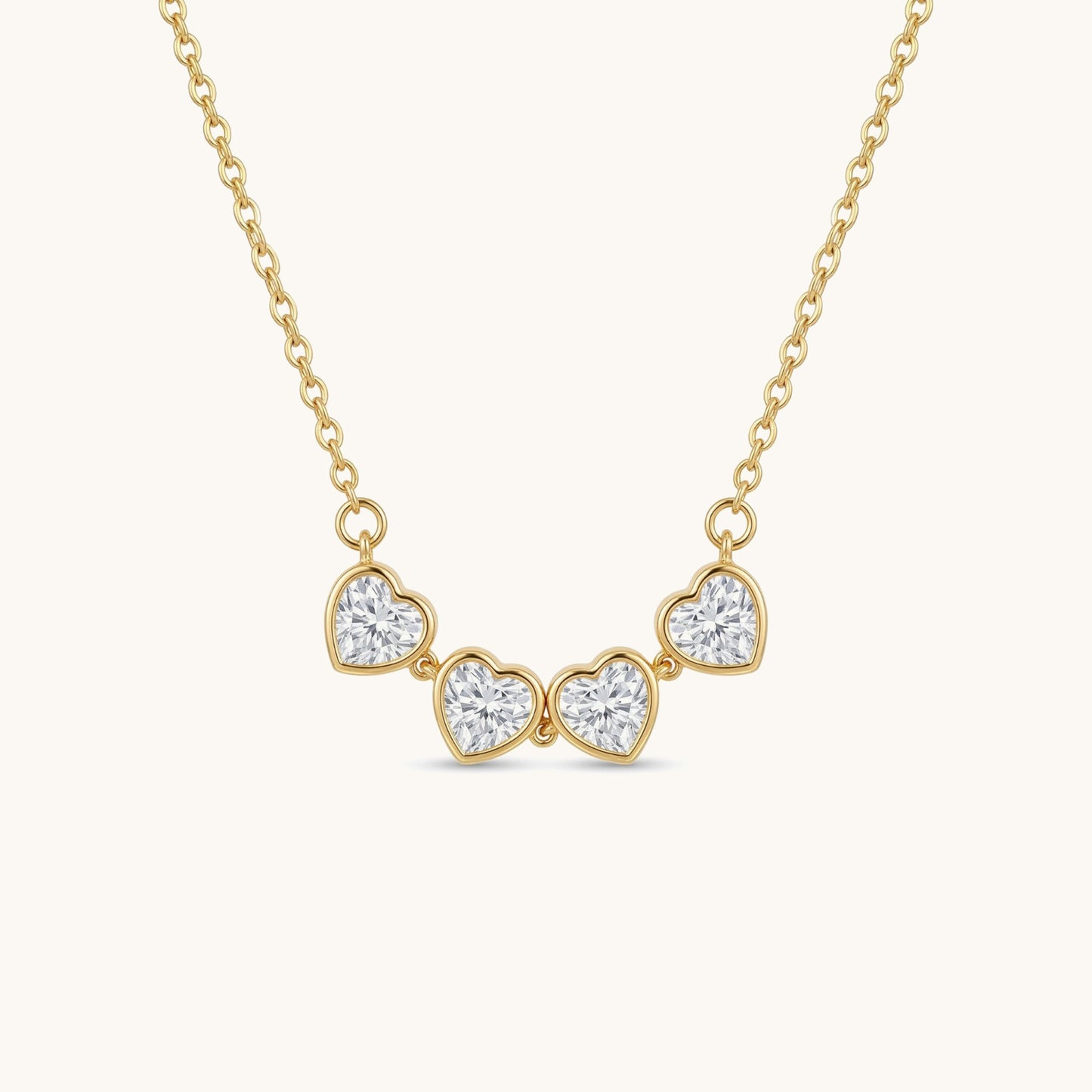 Crystal Clover 2-in-1 Magnetic Necklace - 18k Gold Plated