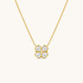 Crystal Clover 2-in-1 Magnetic Necklace - 18k Gold Plated