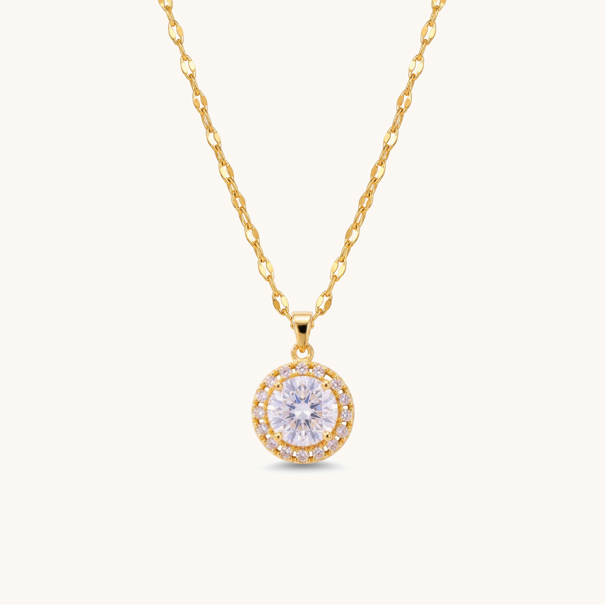 Solis Necklace -18K Gold Plated image 1