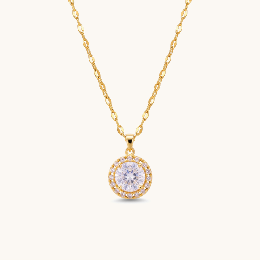 Solis Necklace -18K Gold Plated image 1