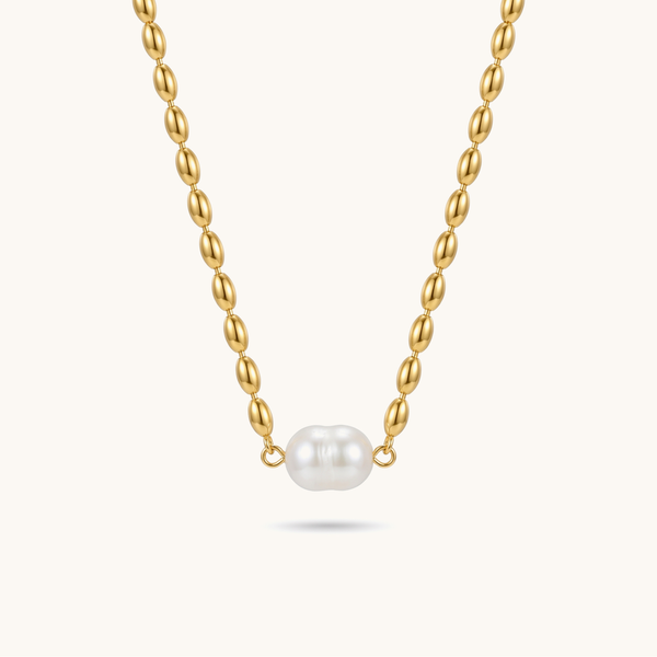 Pearl Core Necklace-18K Gold Plated