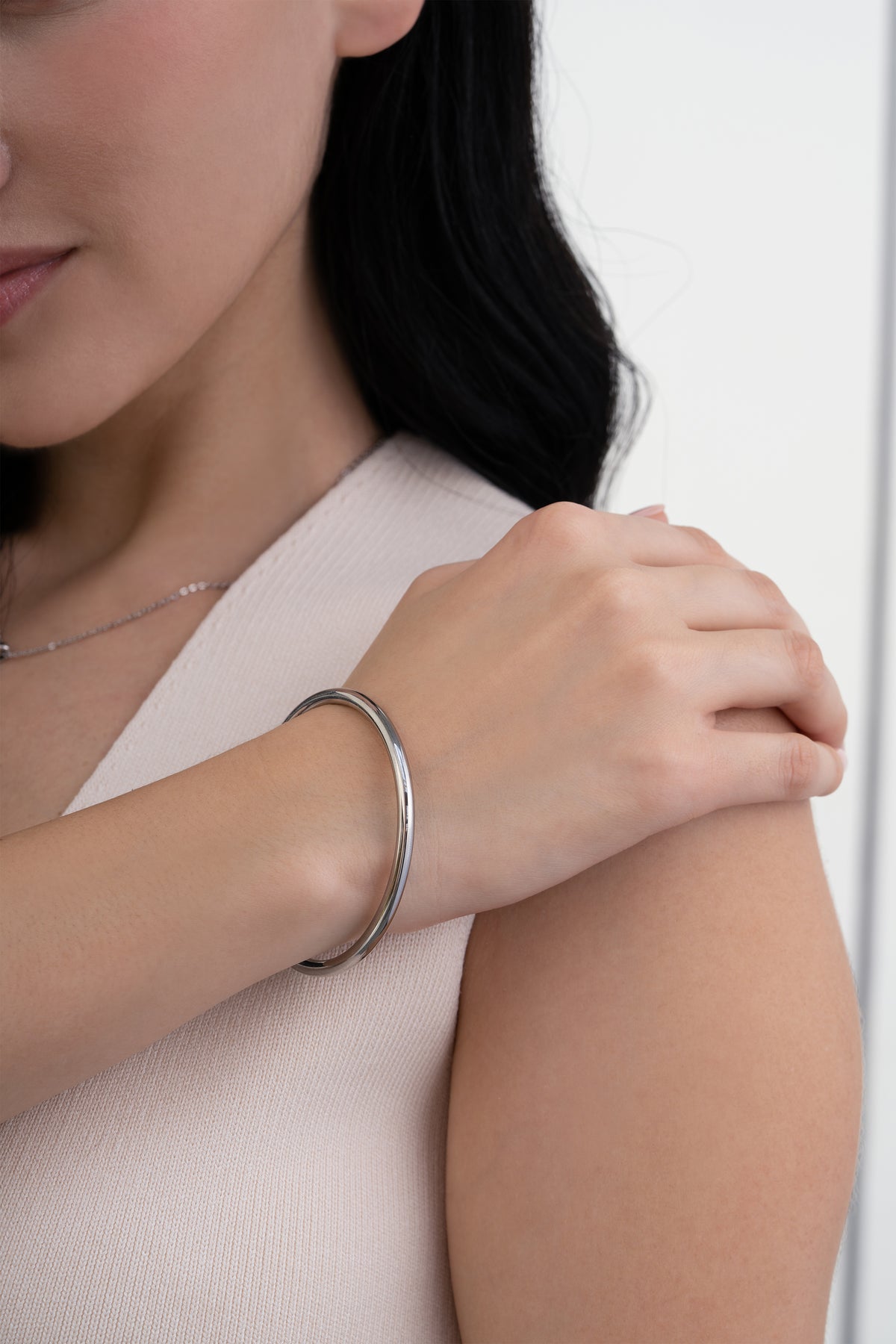 Classic Silver 5mm Bangle - Silver Edition image 3