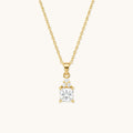 Daylight Solitaire Necklace - 18k Gold Plated