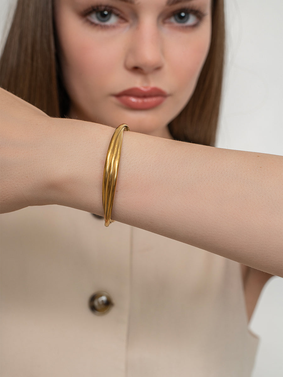 Velvet cuff - 18k Gold Plated image 4