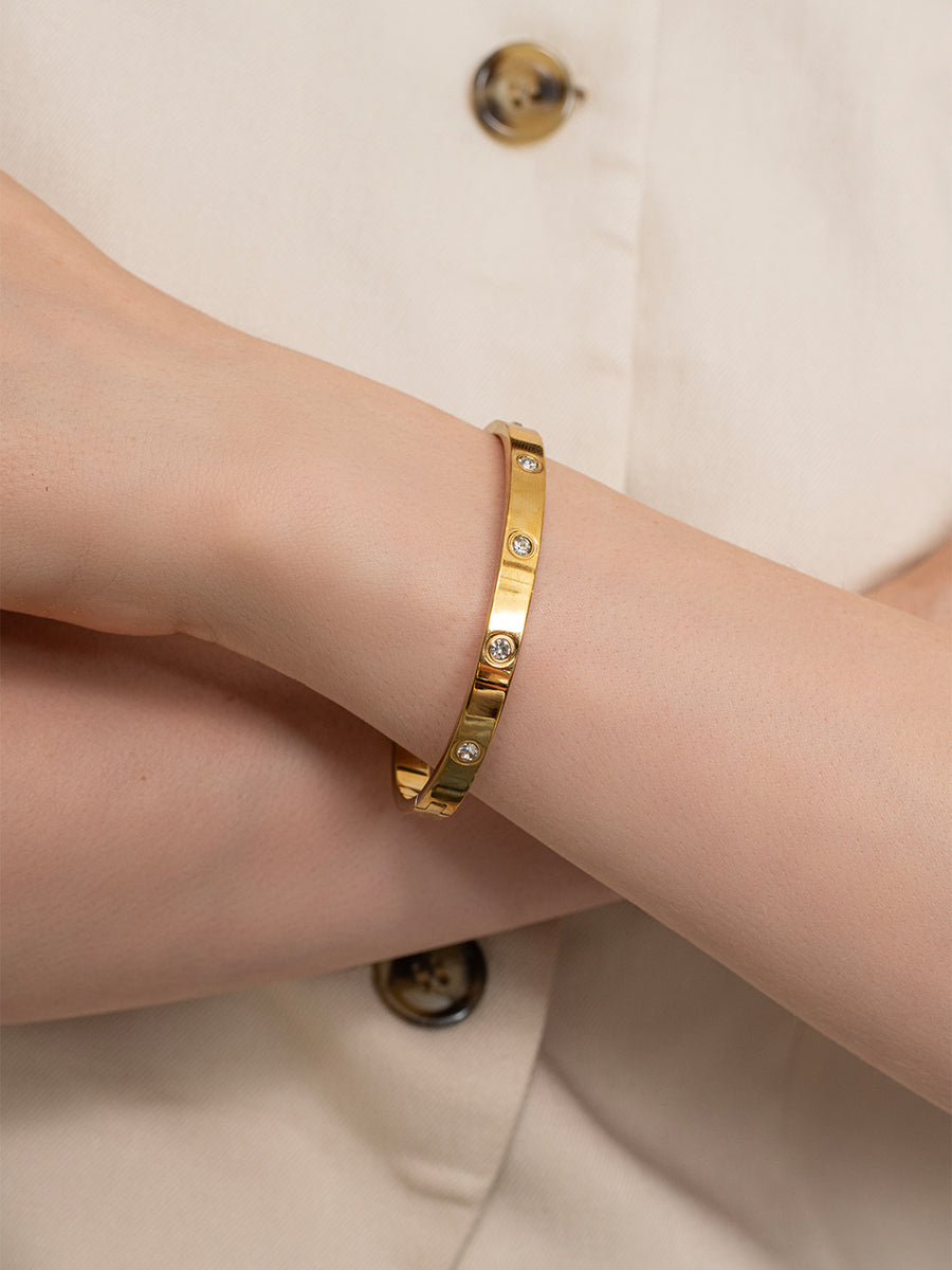 Glowline Cuff – 18K Gold Plated image 3