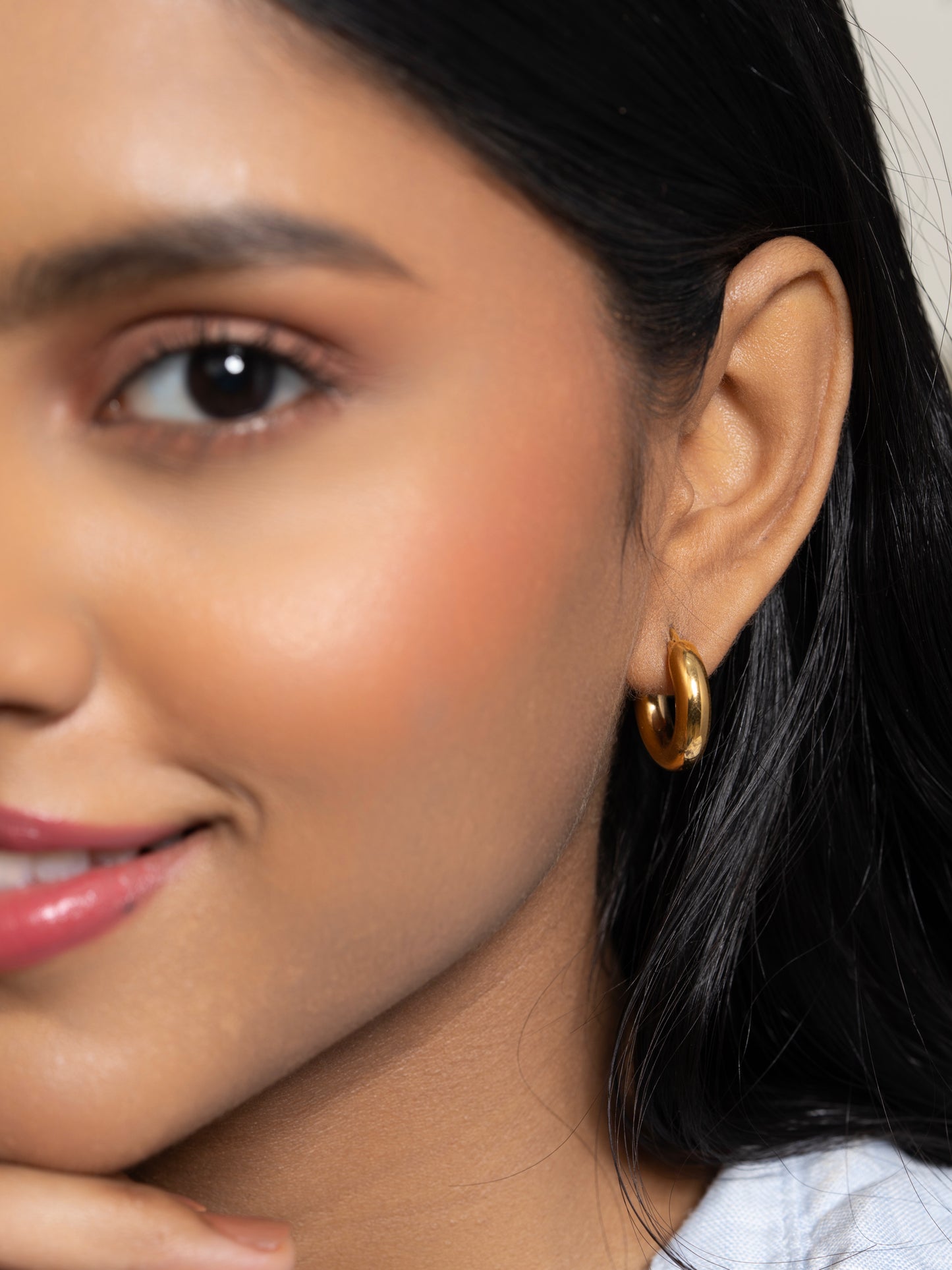 Celine Hoops Small - 18K Gold Plated