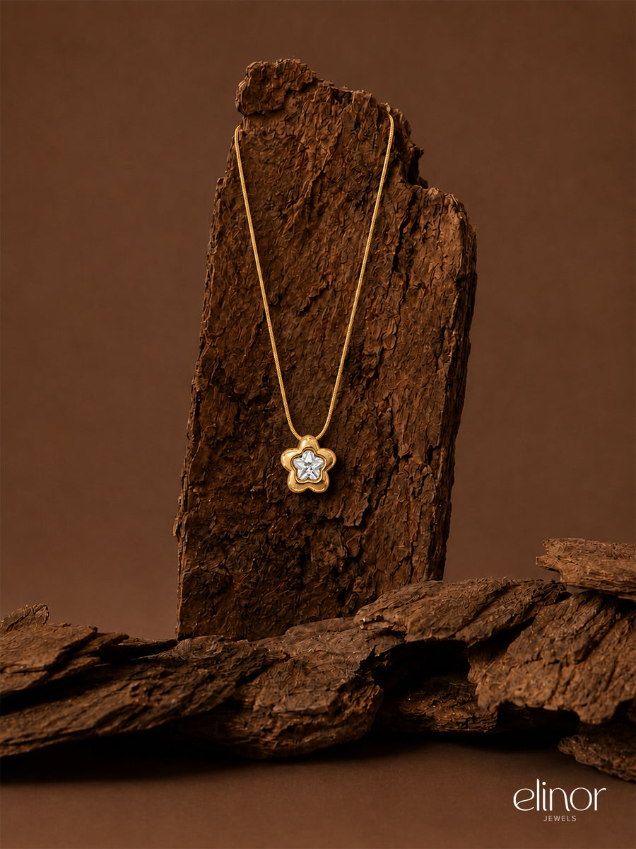 Spark Gleam Necklace - 18K Gold Plated image 2