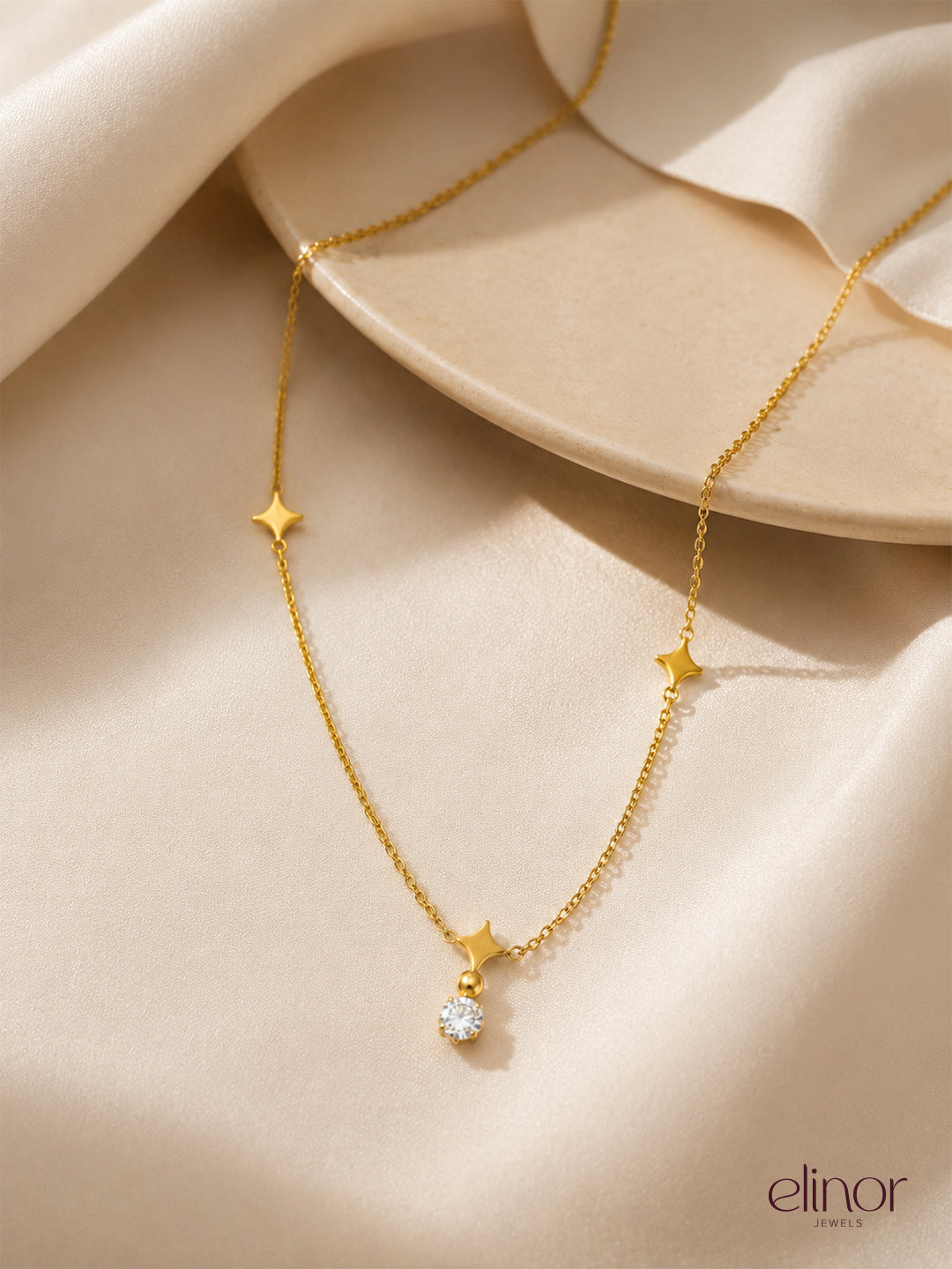 Nova Drop Necklace - 18K Gold Plated