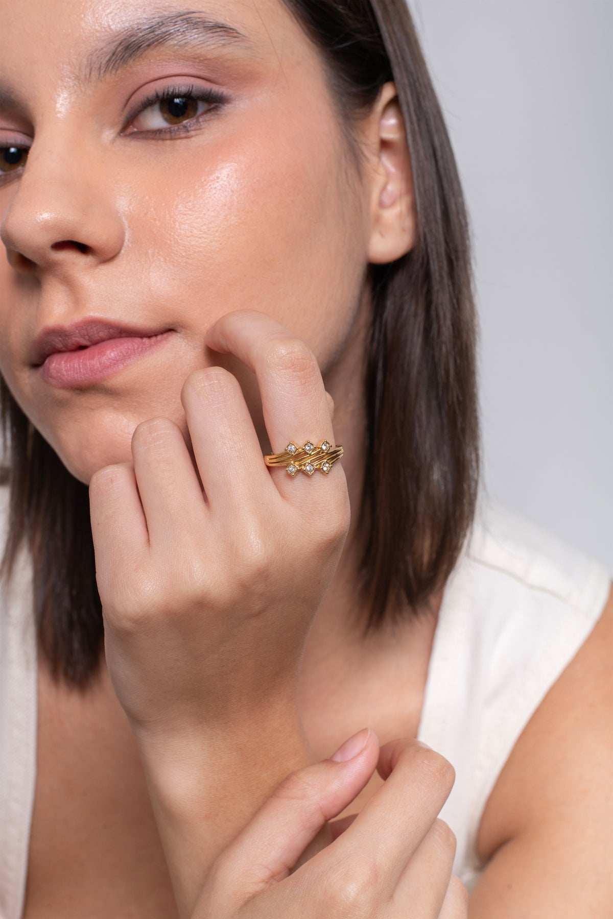 Tiara Ring – 18K Gold Plated