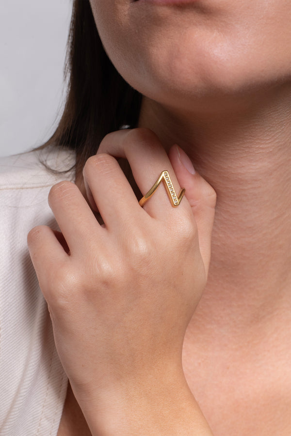 Zivra Ring – 18K Gold Plated