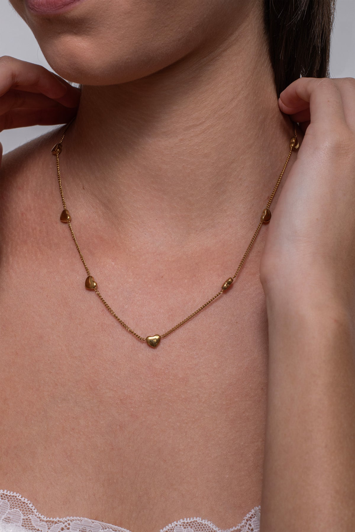 Love Chain Necklace - 18K Gold Plated
