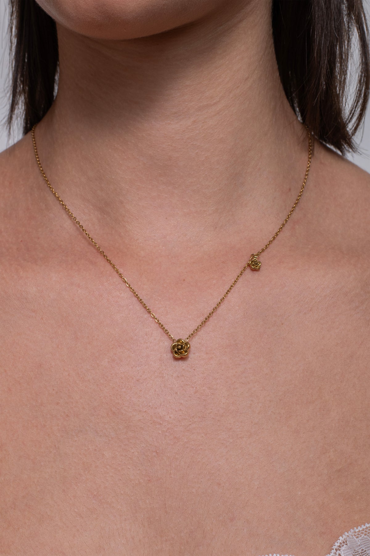 Roselle Necklace - 18K Gold Pleated image 9