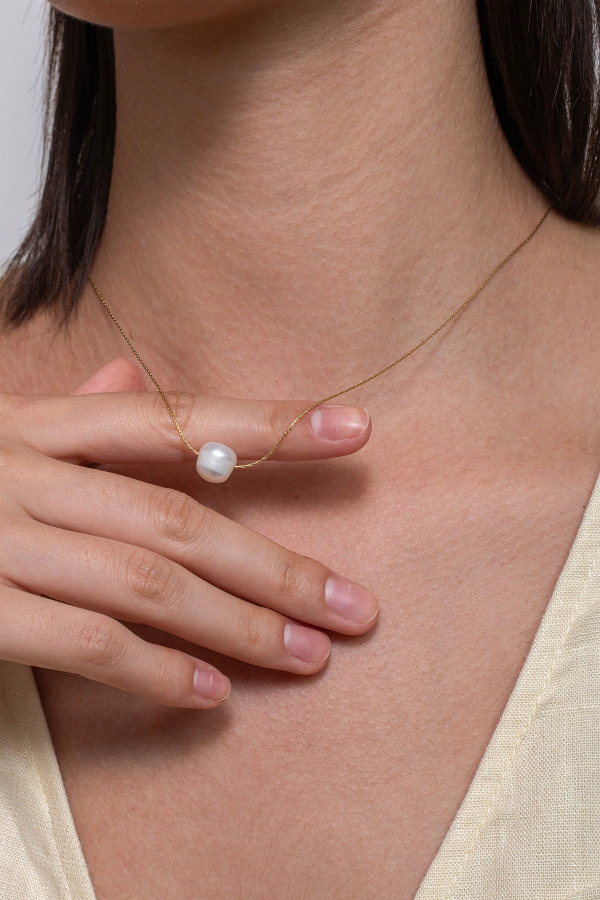 Zia Pearl Necklace - 18K Gold Plated