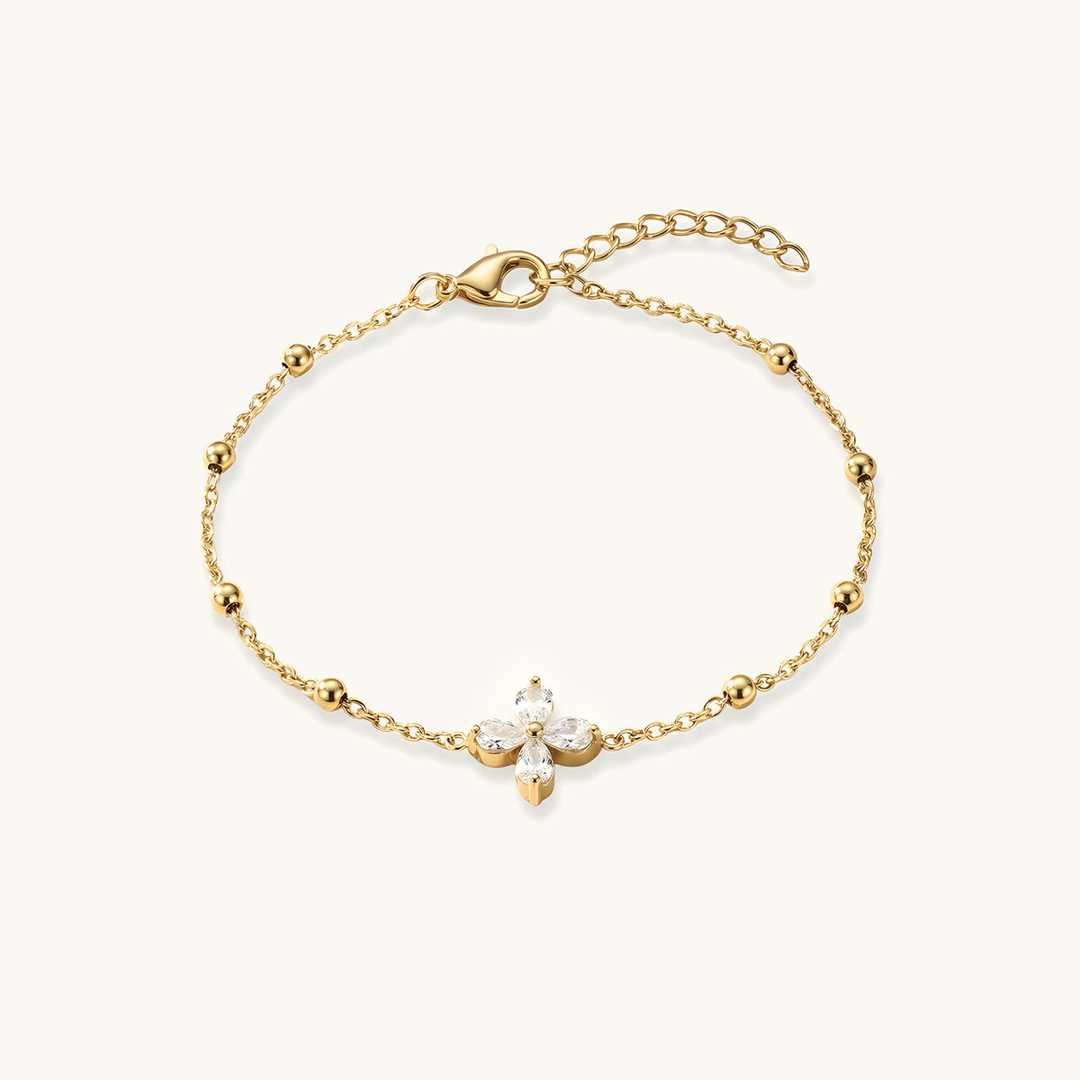 Bloom Charm Bracelet - 18k Gold Plated image 1