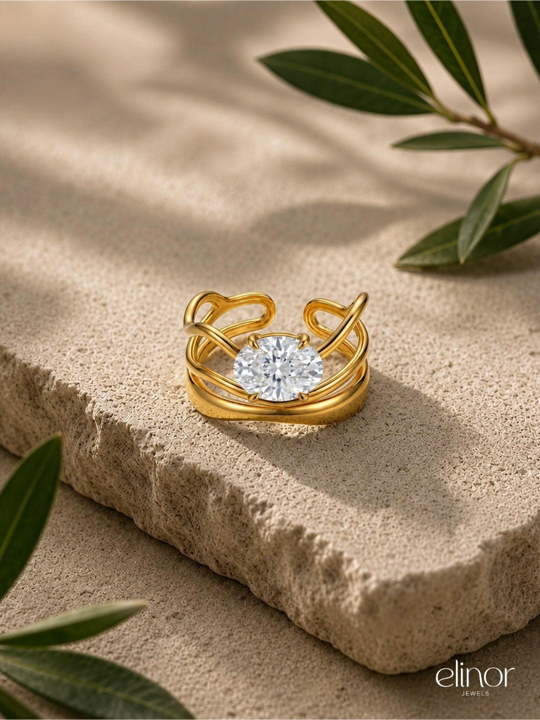 Ivia Ring - 18K Gold Plated
