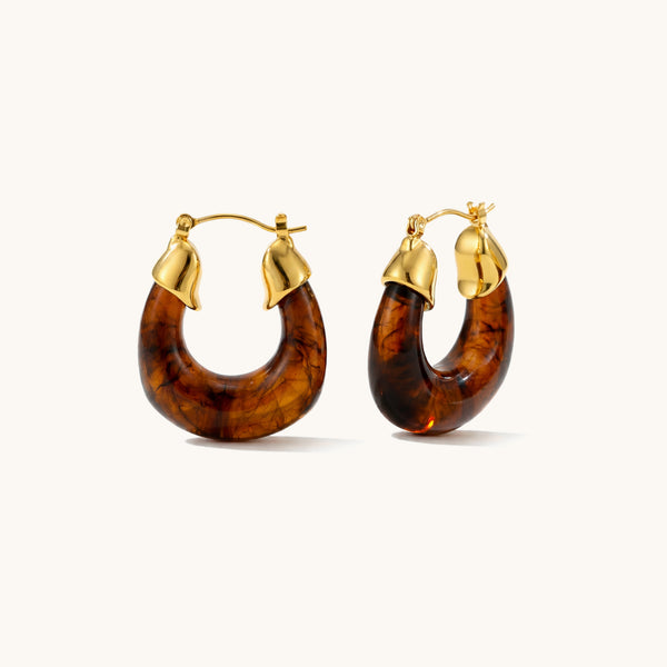Sienna Hoops - 18K Gold Plated