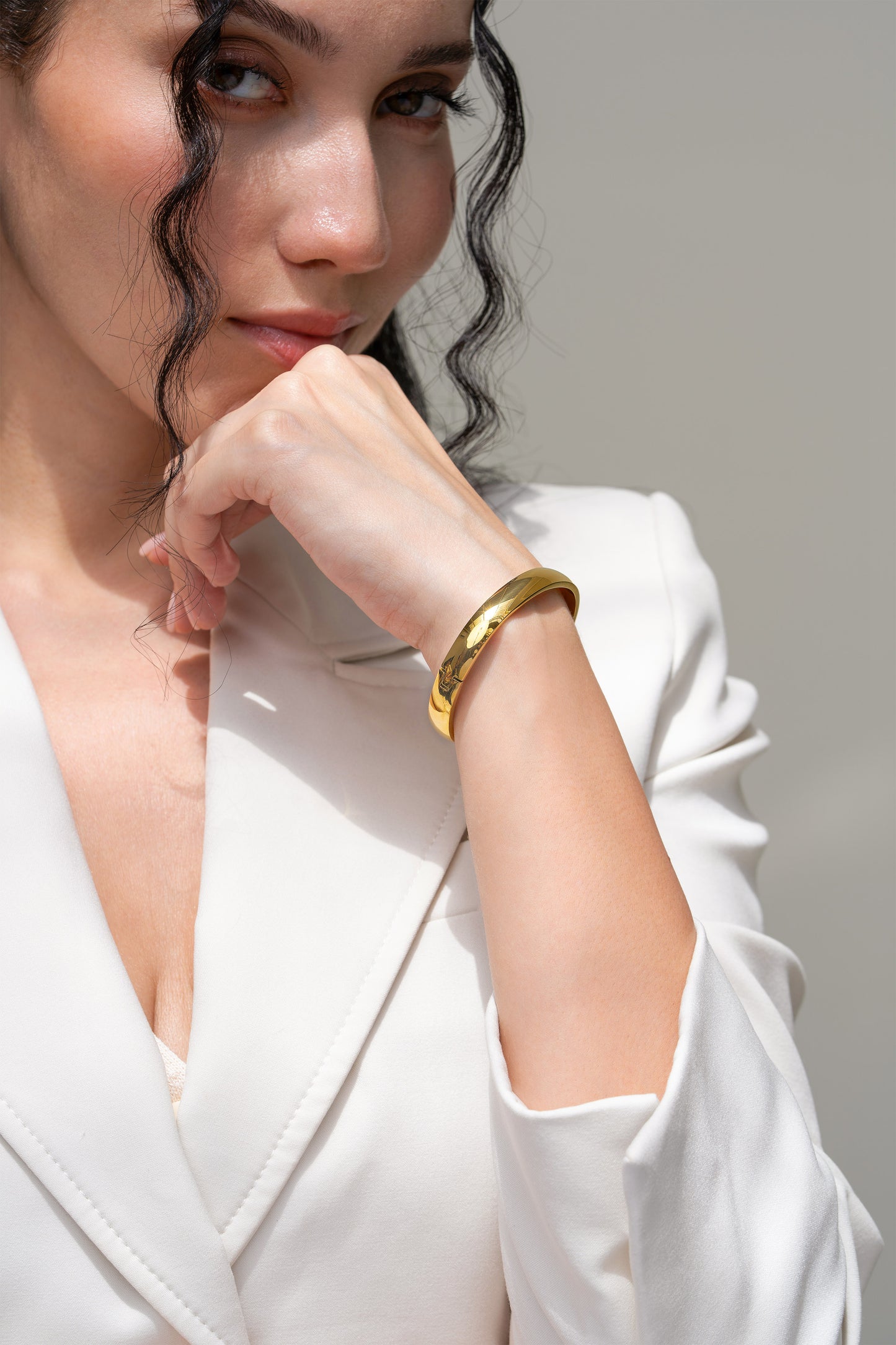 Kai 8mm Bangle - 18K Gold Plated