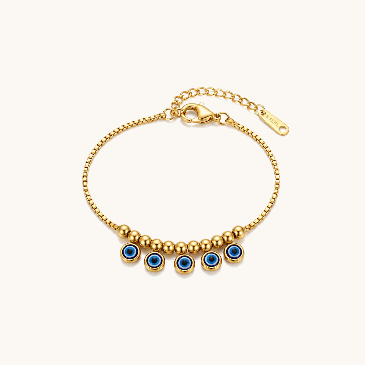 Shield Bracelet - 18K Gold Plated image 1