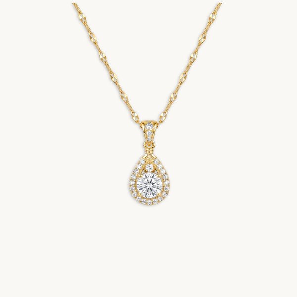 Aurora White Necklace – 18K Gold Plated
