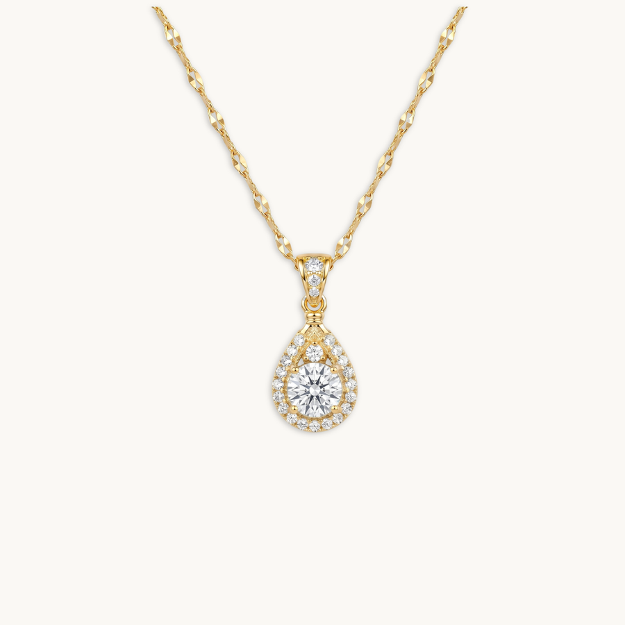 Aurora White Necklace – 18K Gold Plated image 1
