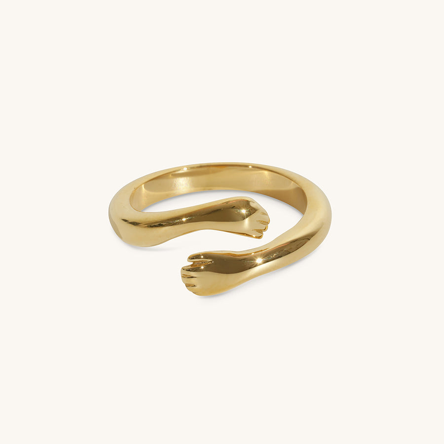The Hug Ring - 18K Gold Plated image 1